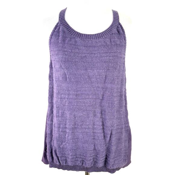 Smartwool Women's Purple Halter Wool Sleeveless Sweater Shirt - Picture 1 of 7
